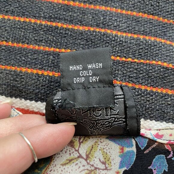 Vintage Angie 100% Rayon Hippie Boho Paisley Blouse. Festival Wear. India. S/M - Picture 10 of 14